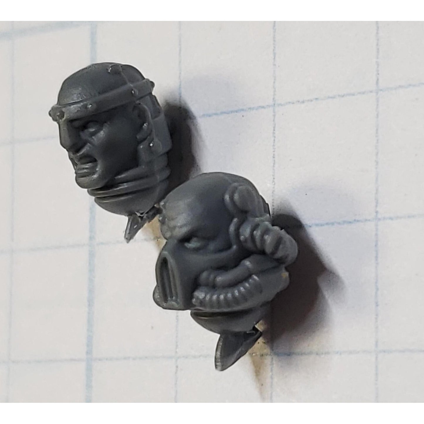 40k Black Templar Bits Marshal Bare Heads Rebreather & Crown Set