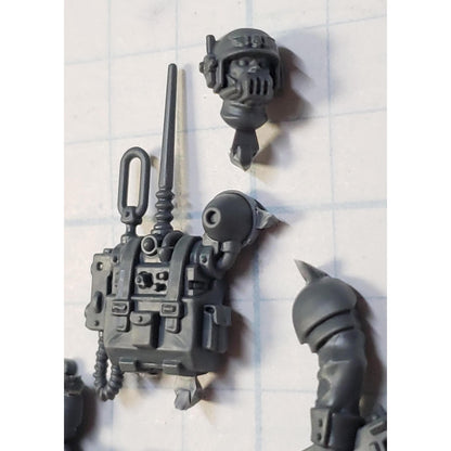 40k Astra Militarum Bits Cadian Shock Troops Vox Radio Upgrade w Head