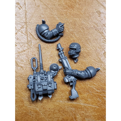 40k Astra Militarum Bits Cadian Shock Troops Vox Radio Upgrade w Head