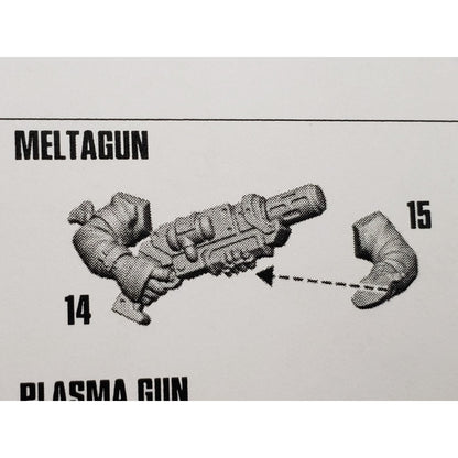 Necromunda Bits Orlock Weapon Upgrade Meltagun w Arms #14