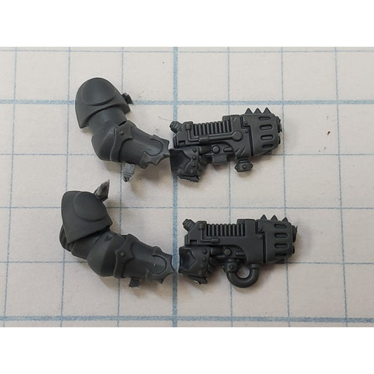 40k Chaos Space Marine Bits Chosen Traitor Plasma Pistol w Arms x2