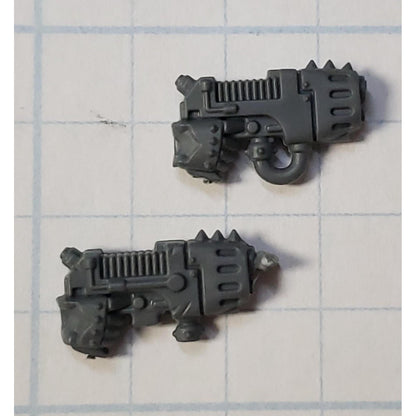 40k Chaos Space Marine Bits Chosen Traitor Plasma Pistol w Arms x2