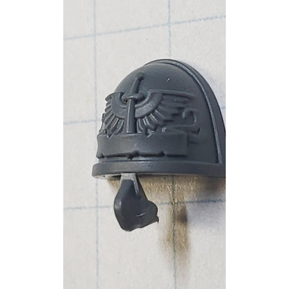 40k Dark Angels Bits Upgrade Crest Banner Winged Sword Sergeant Shoulder Pad #07
