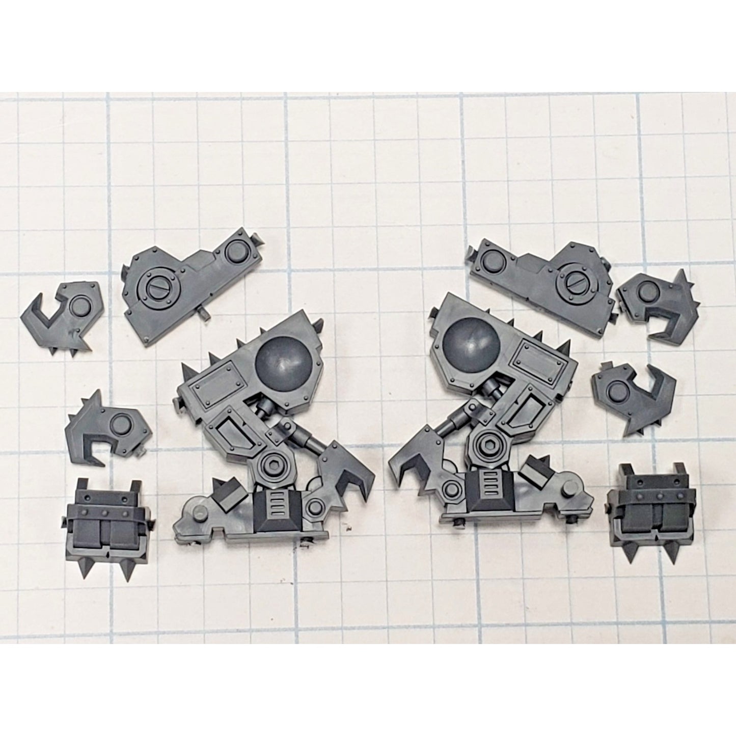 40k Ork Bits Deff Dread Armored Legs Set #14