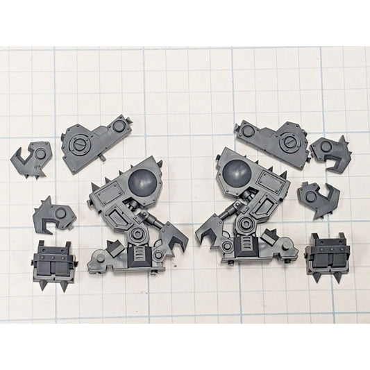 40k Ork Bits Deff Dread Armored Legs Set #14