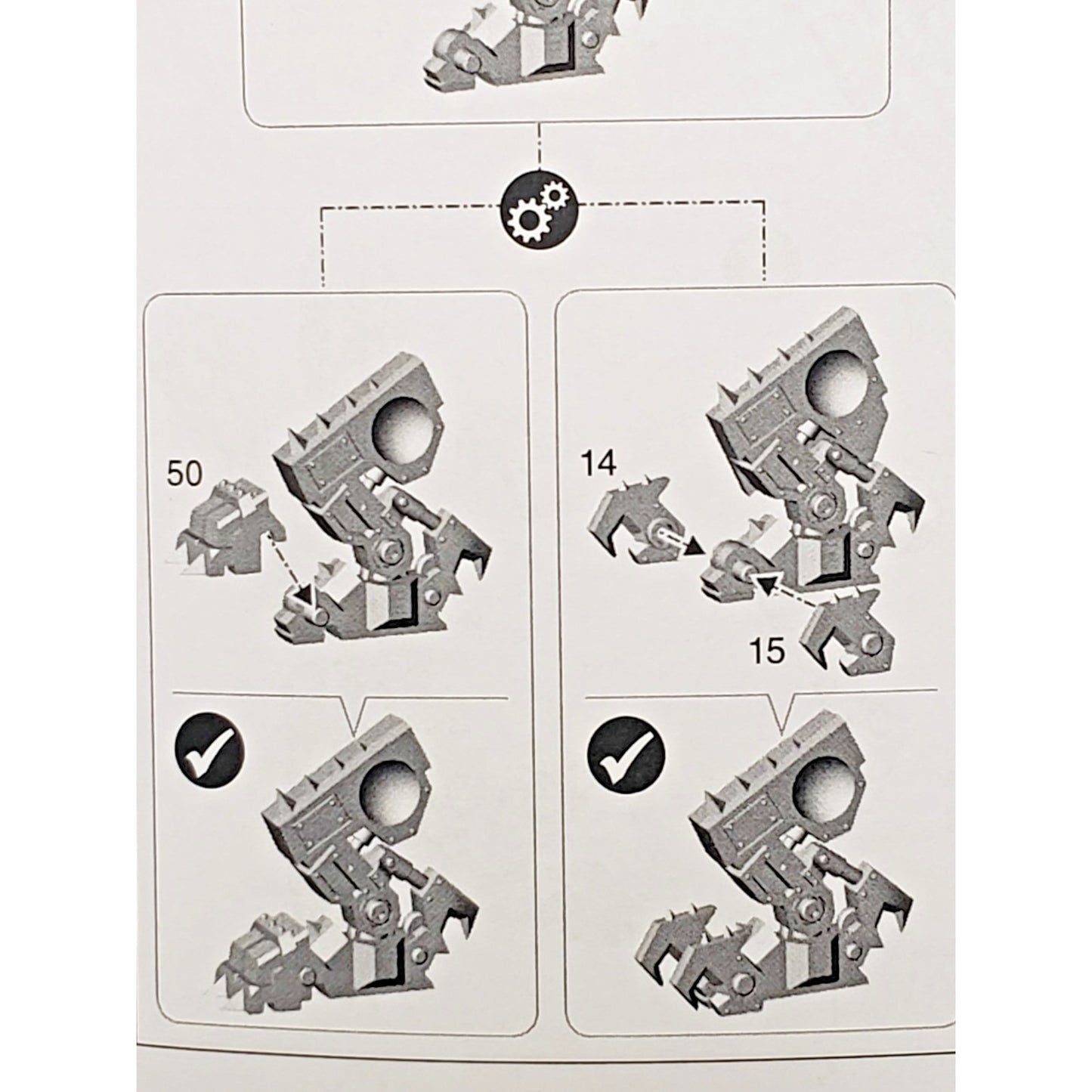 40k Ork Bits Deff Dread Armored Legs Set #14