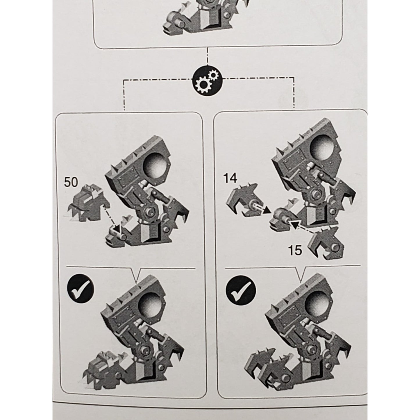 40k Ork Bits Deff Dread Armored Legs Set #14
