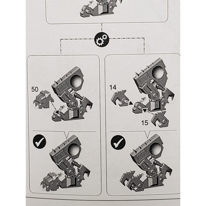 40k Ork Bits Deff Dread Armored Legs Set #14