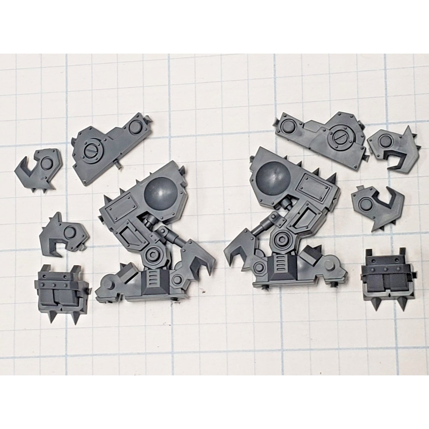 40k Ork Bits Deff Dread Armored Legs Set #14