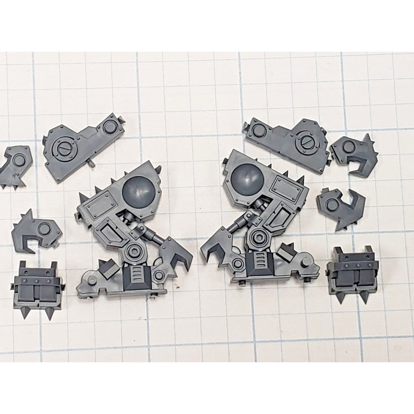 40k Ork Bits Deff Dread Armored Legs Set #14