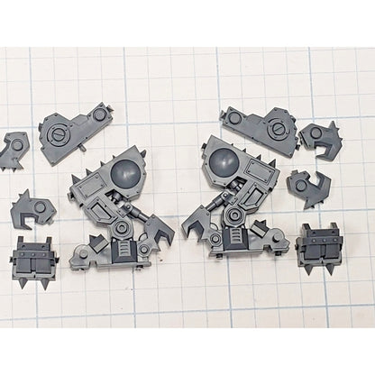 40k Ork Bits Deff Dread Armored Legs Set #14