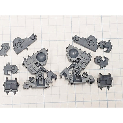 40k Ork Bits Deff Dread Armored Legs Set #14