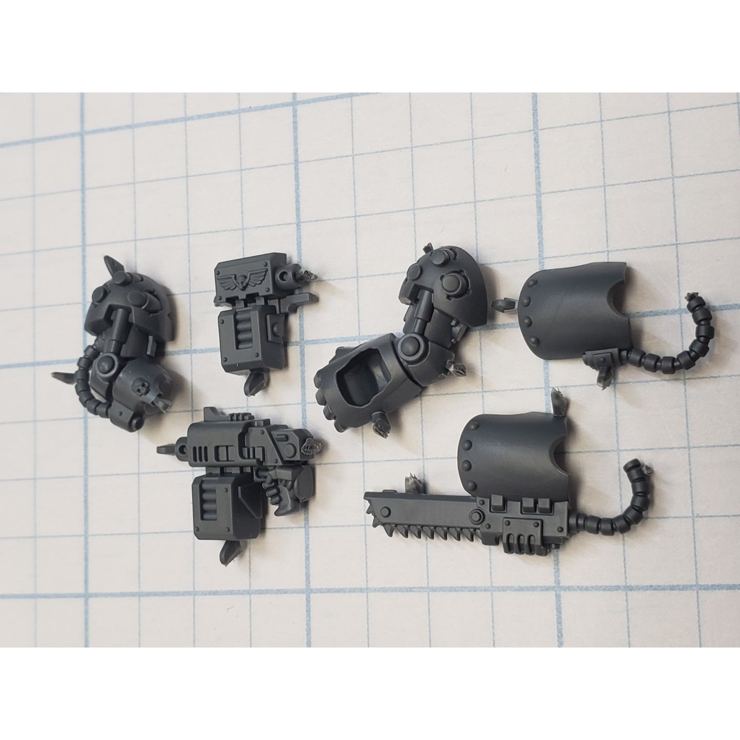 40k Space Marines Bits Terminator Squad Storm Bolter Chainfist Power Fist C49