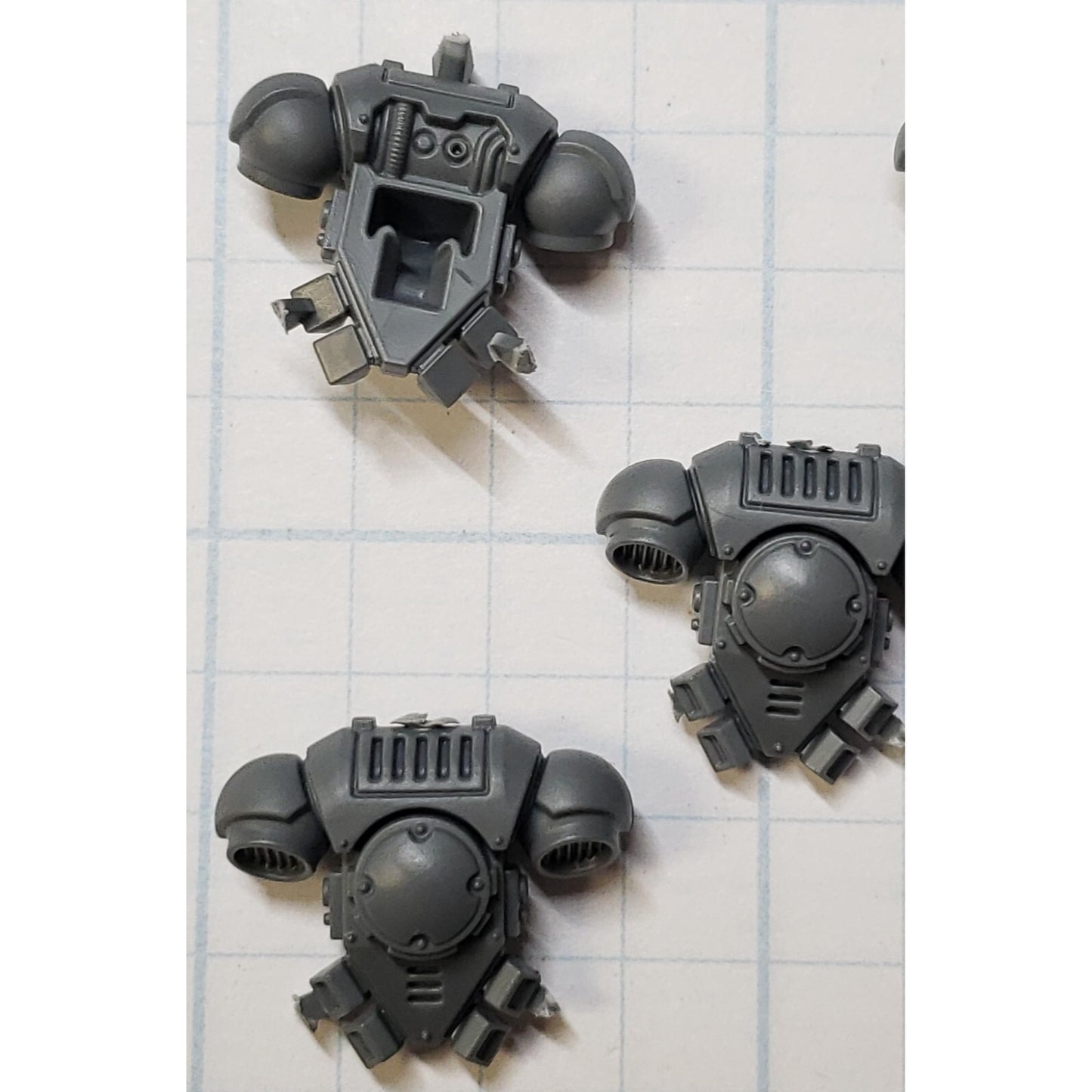 40K Space Marine Bits Primaris Intercessor  Engraved Backpacks x5