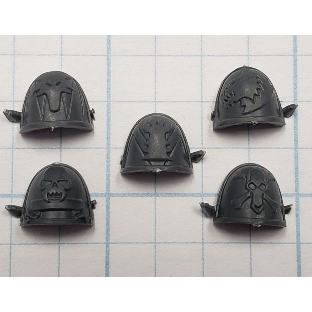 40k Space Wolves Bits Wolf Pack Wolf Guard Engraved Shoulder Pad x5 Set