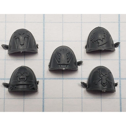 40k Space Wolves Bits Wolf Pack Wolf Guard Engraved Shoulder Pad x5 Set