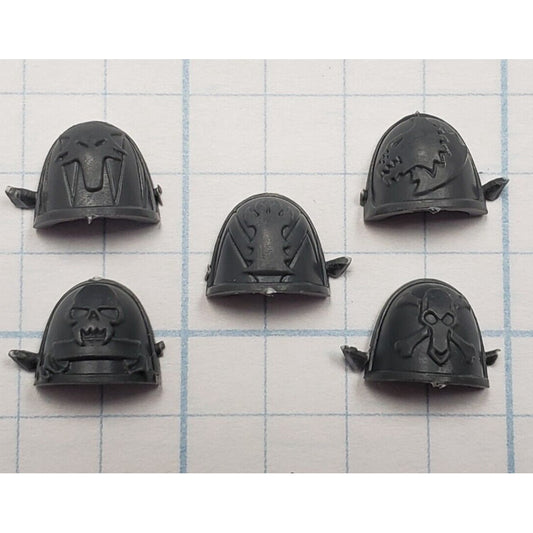 40k Space Wolves Bits Wolf Pack Wolf Guard Engraved Shoulder Pad x5 Set