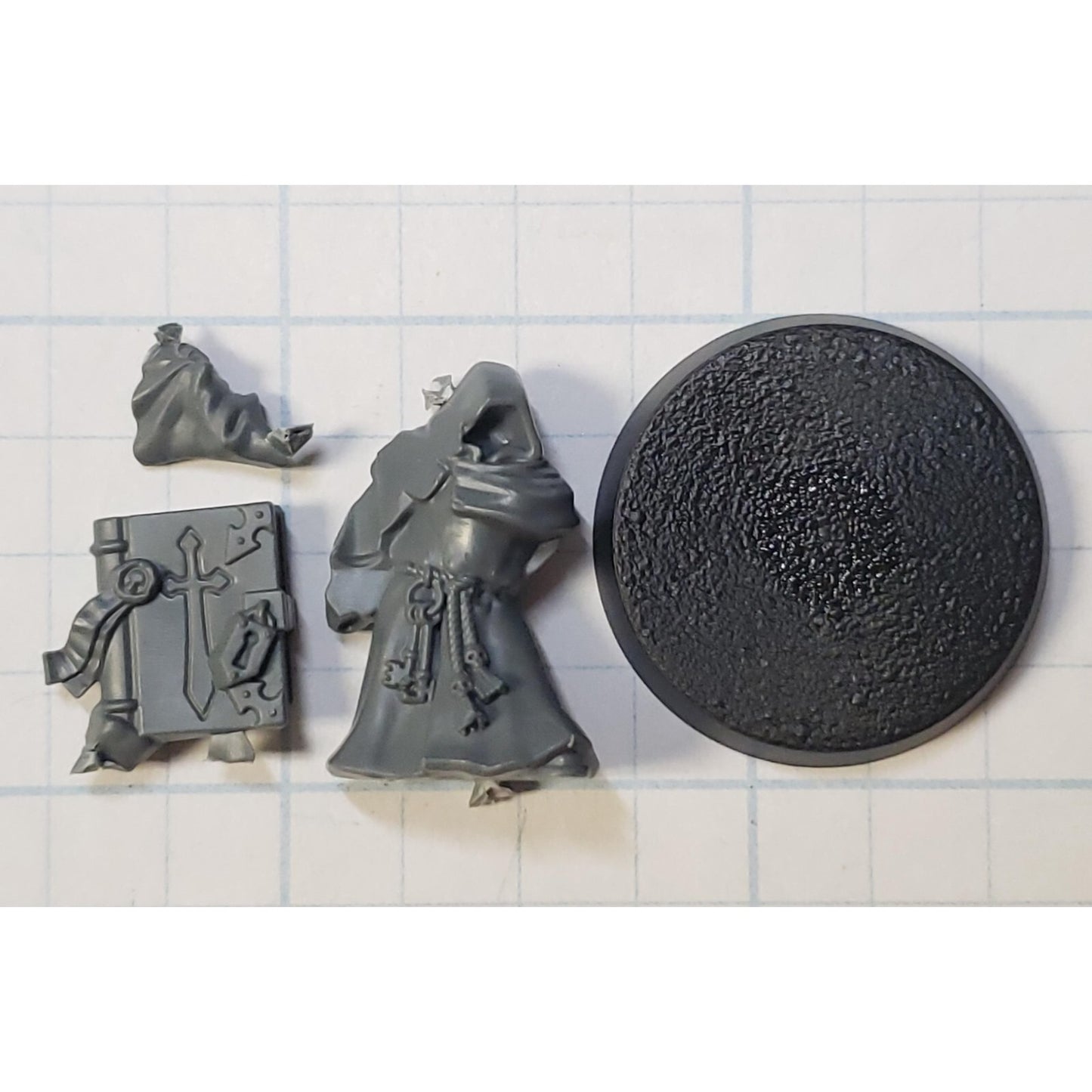 40k Dark Angels Bits Upgrade Robed Watcher in the Dark w Book of Litanies #45