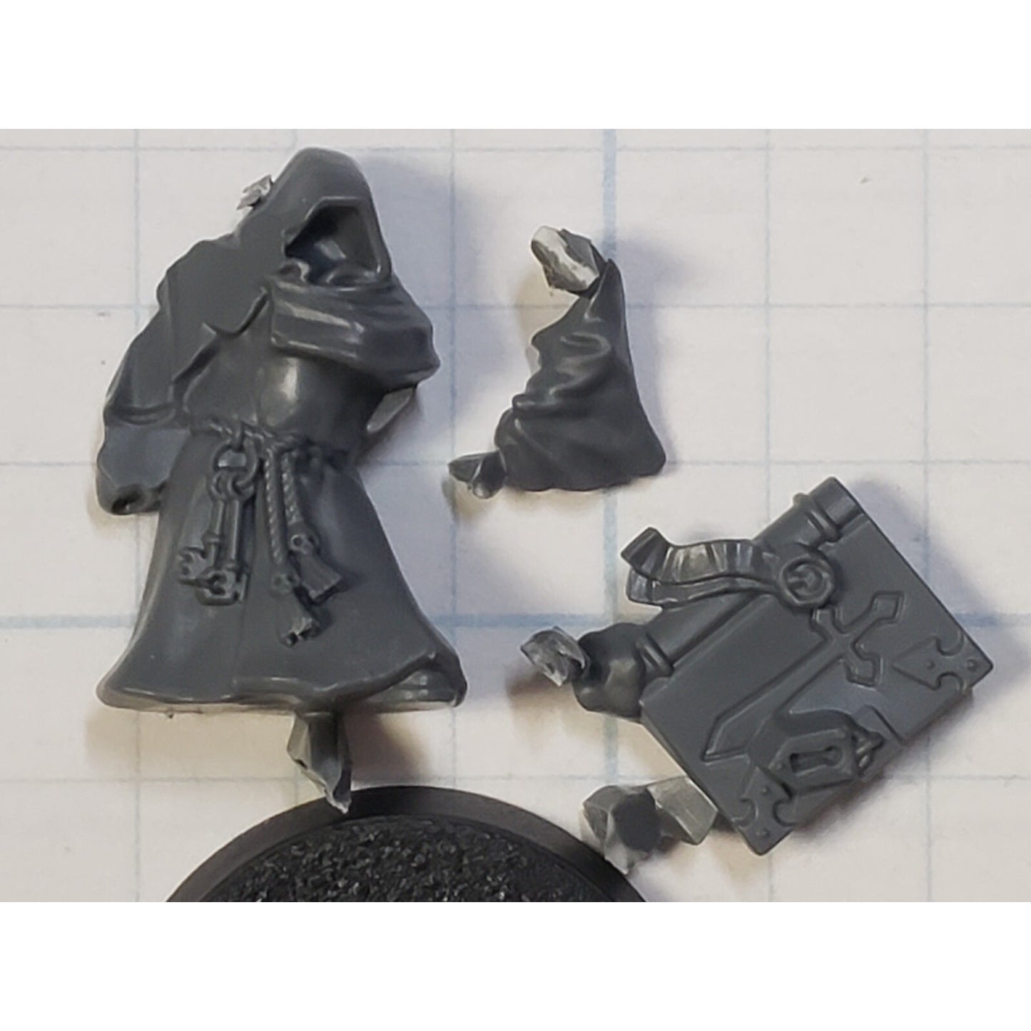 40k Dark Angels Bits Upgrade Robed Watcher in the Dark w Book of Litanies #45