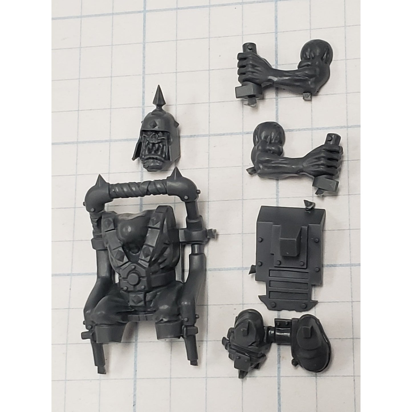 40k Ork Bits Trukk Boy Driver Pilot w Controls PL01