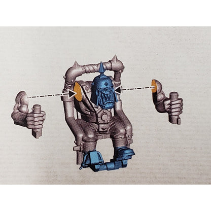 40k Ork Bits Trukk Boy Driver Pilot w Controls PL01