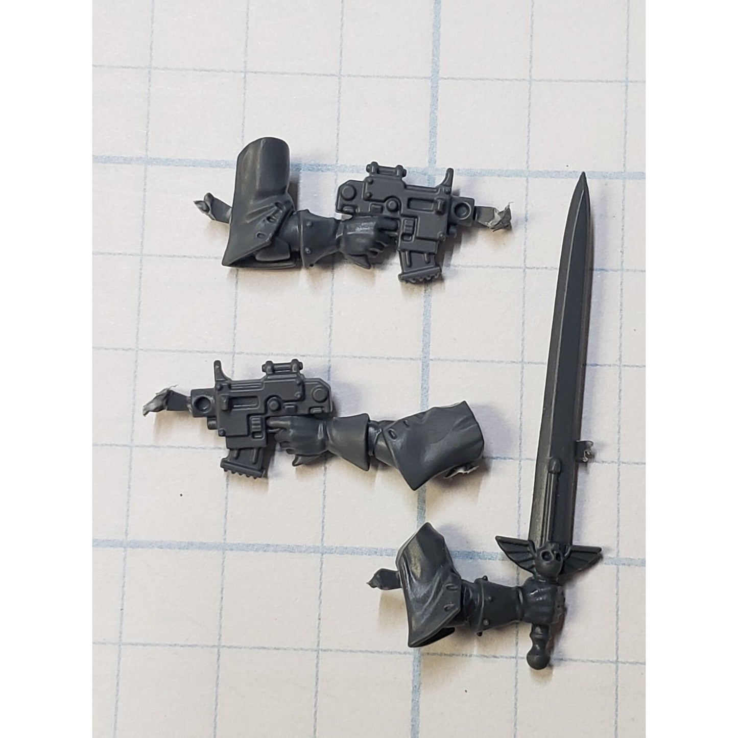 40k Adeptus Sororitas Bits Seraphim Bolt Pistols Power Sword Set #86A