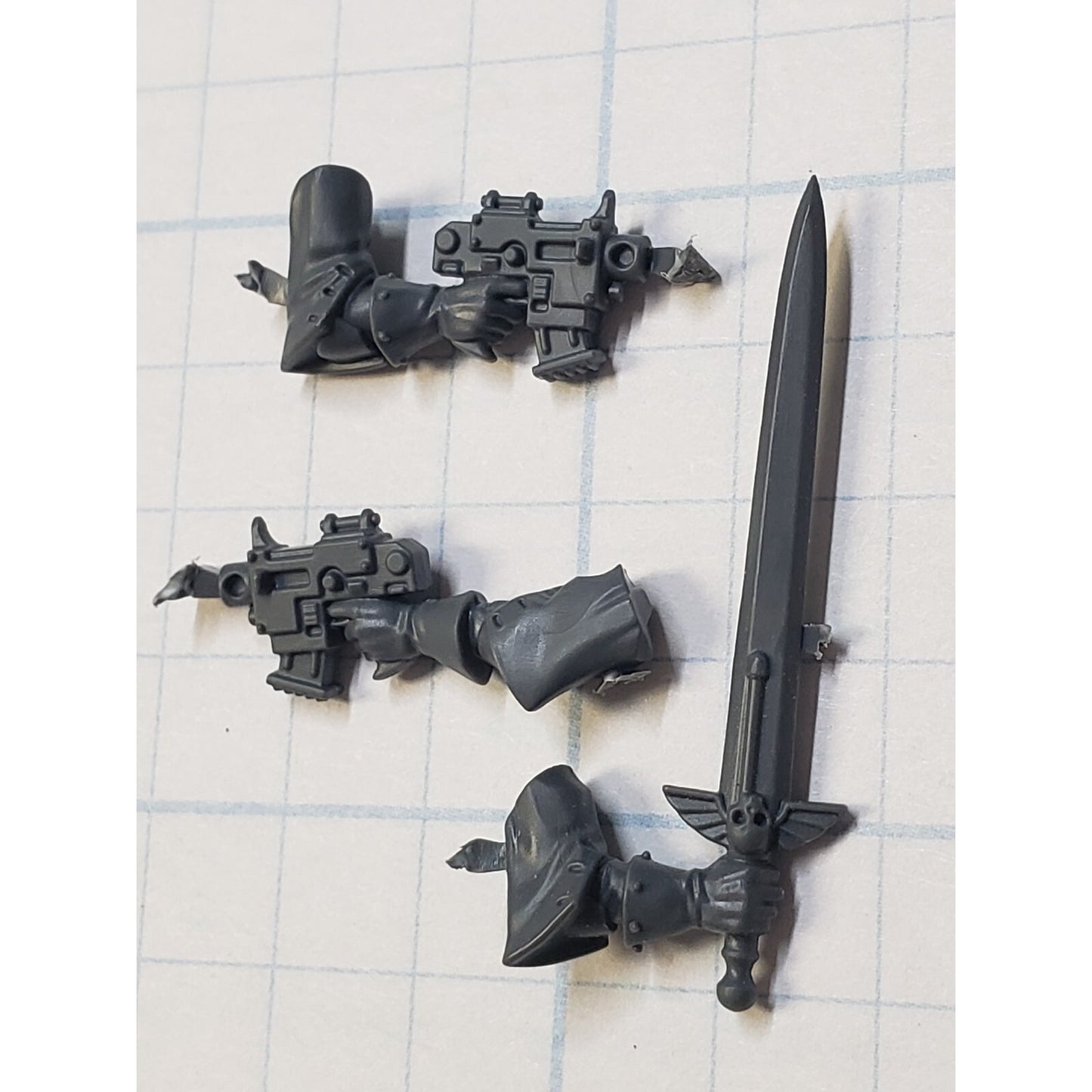 40k Adeptus Sororitas Bits Seraphim Bolt Pistols Power Sword Set #86A