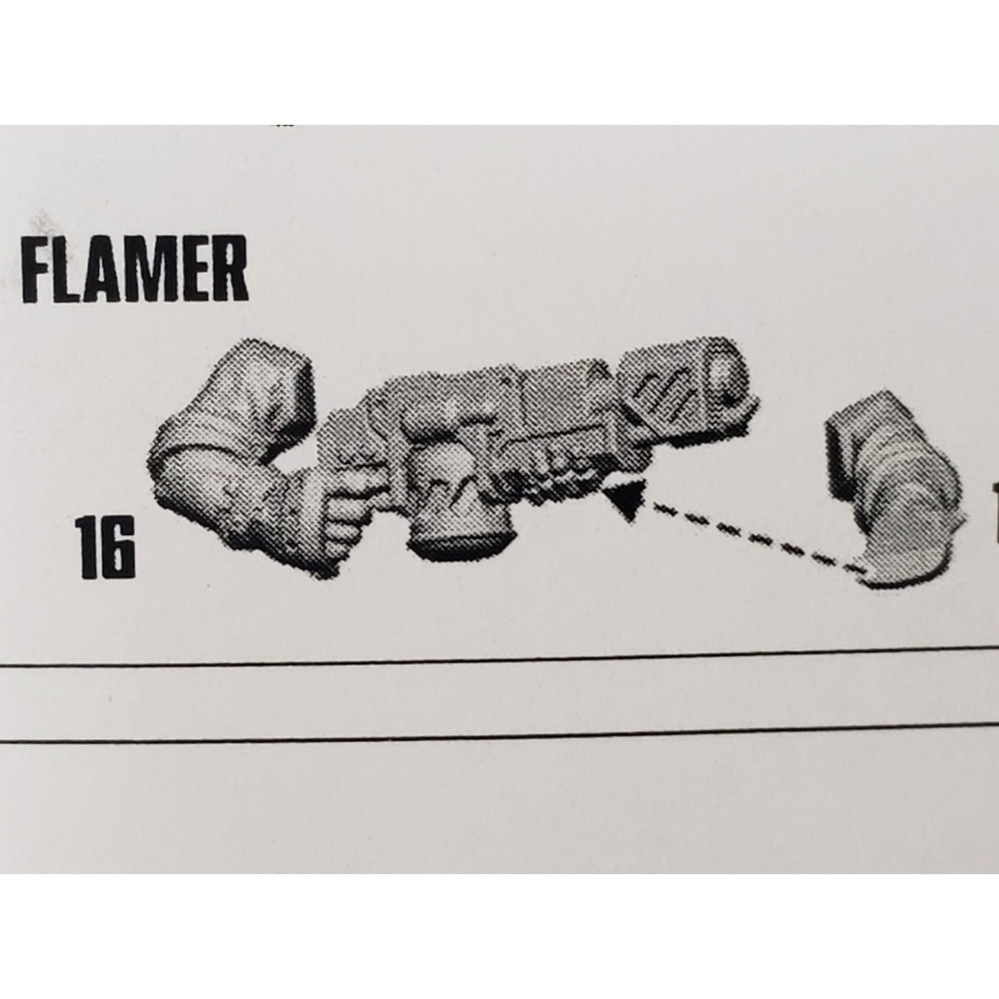 Necromunda Bits Orlock Weapon Upgrade Flamer w Arms #16