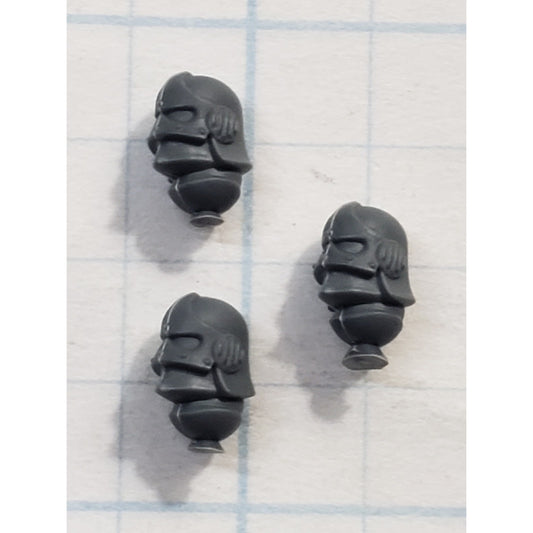 40K Adeptus Sororitas Bits Battle Sister Squad Engraved Helmet x3 #141