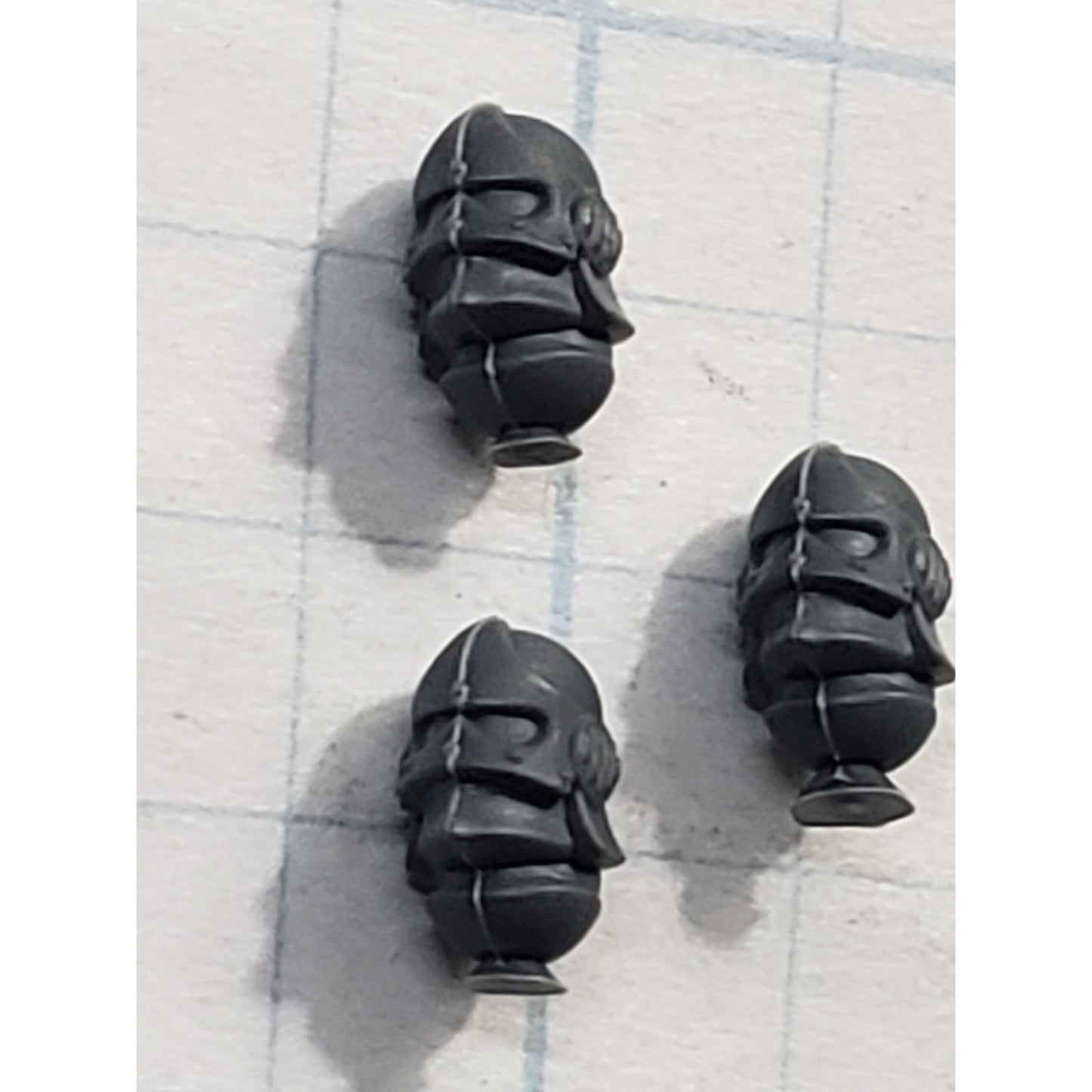 40K Adeptus Sororitas Bits Battle Sister Squad Engraved Helmet x3 #141