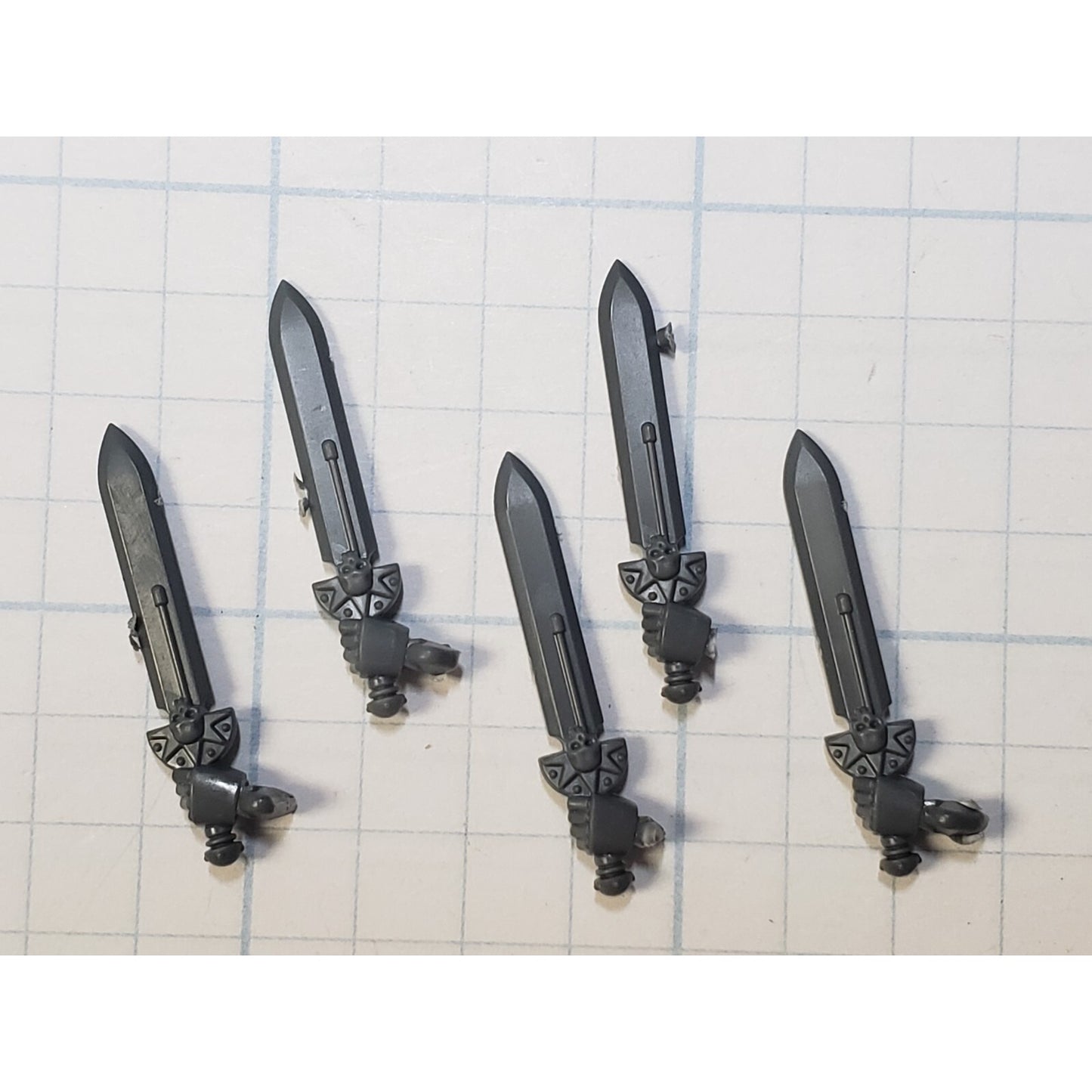 40k Deathwatch Bits Upgrade Crested Skull Relic Power Sword x5 Set