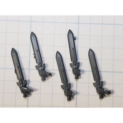 40k Deathwatch Bits Upgrade Crested Skull Relic Power Sword x5 Set