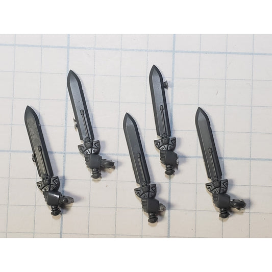 40k Deathwatch Bits Upgrade Crested Skull Relic Power Sword x5 Set