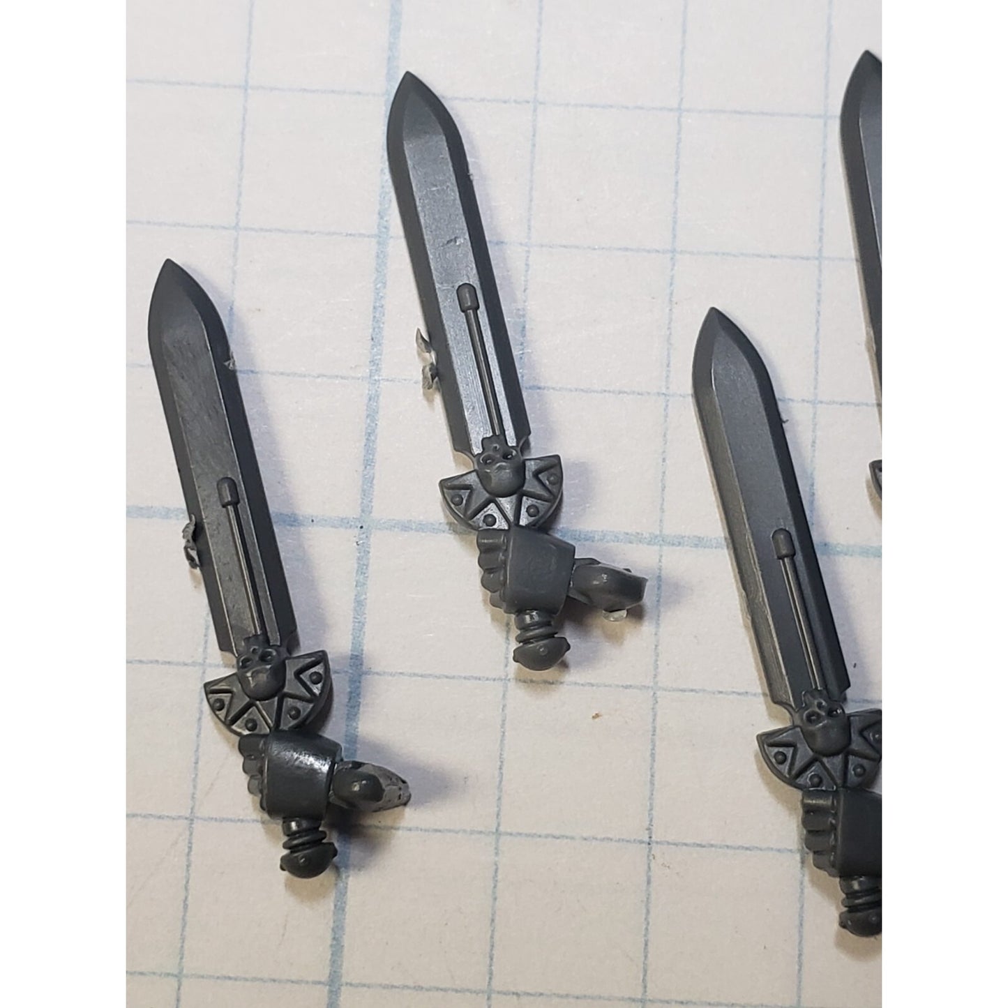 40k Deathwatch Bits Upgrade Crested Skull Relic Power Sword x5 Set