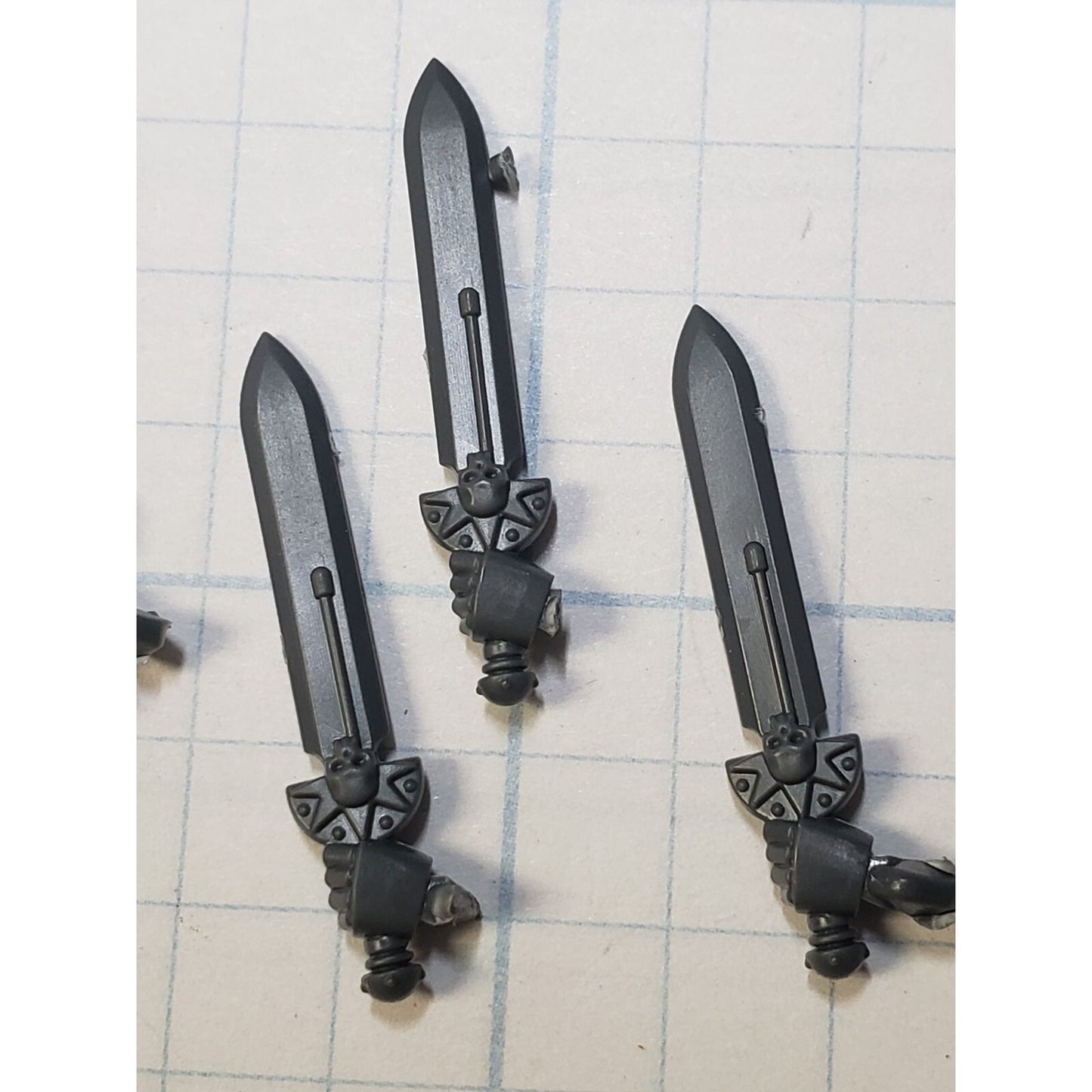 40k Deathwatch Bits Upgrade Crested Skull Relic Power Sword x5 Set