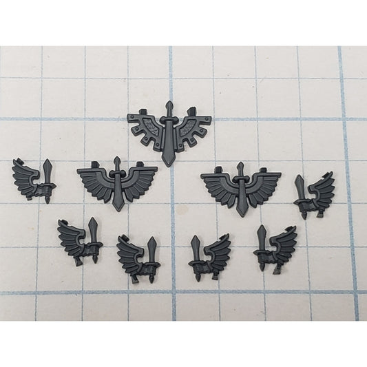 40k Dark Angels Bits Upgrade Winged Sword Ravenwing Vehicle Icons v34