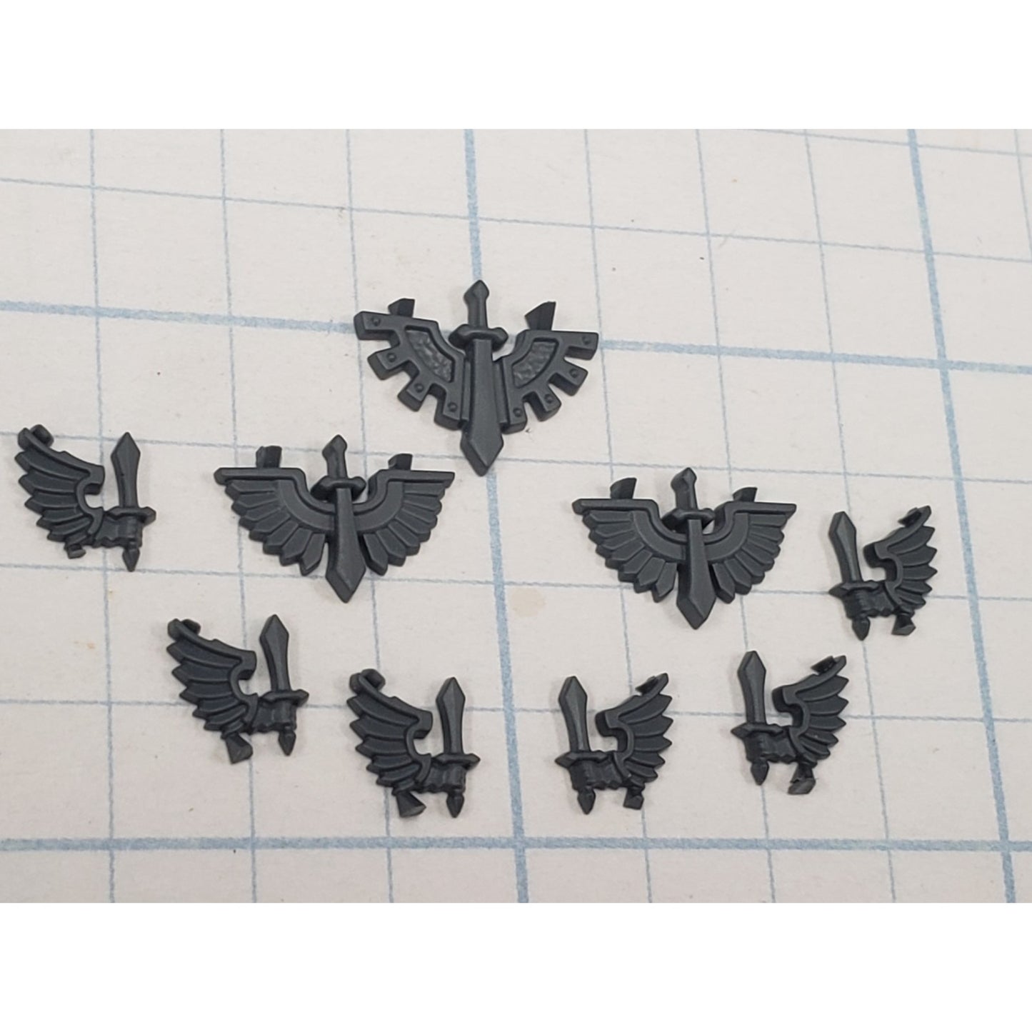 40k Dark Angels Bits Upgrade Winged Sword Ravenwing Vehicle Icons v34