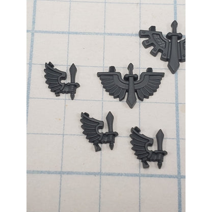 40k Dark Angels Bits Upgrade Winged Sword Ravenwing Vehicle Icons v34