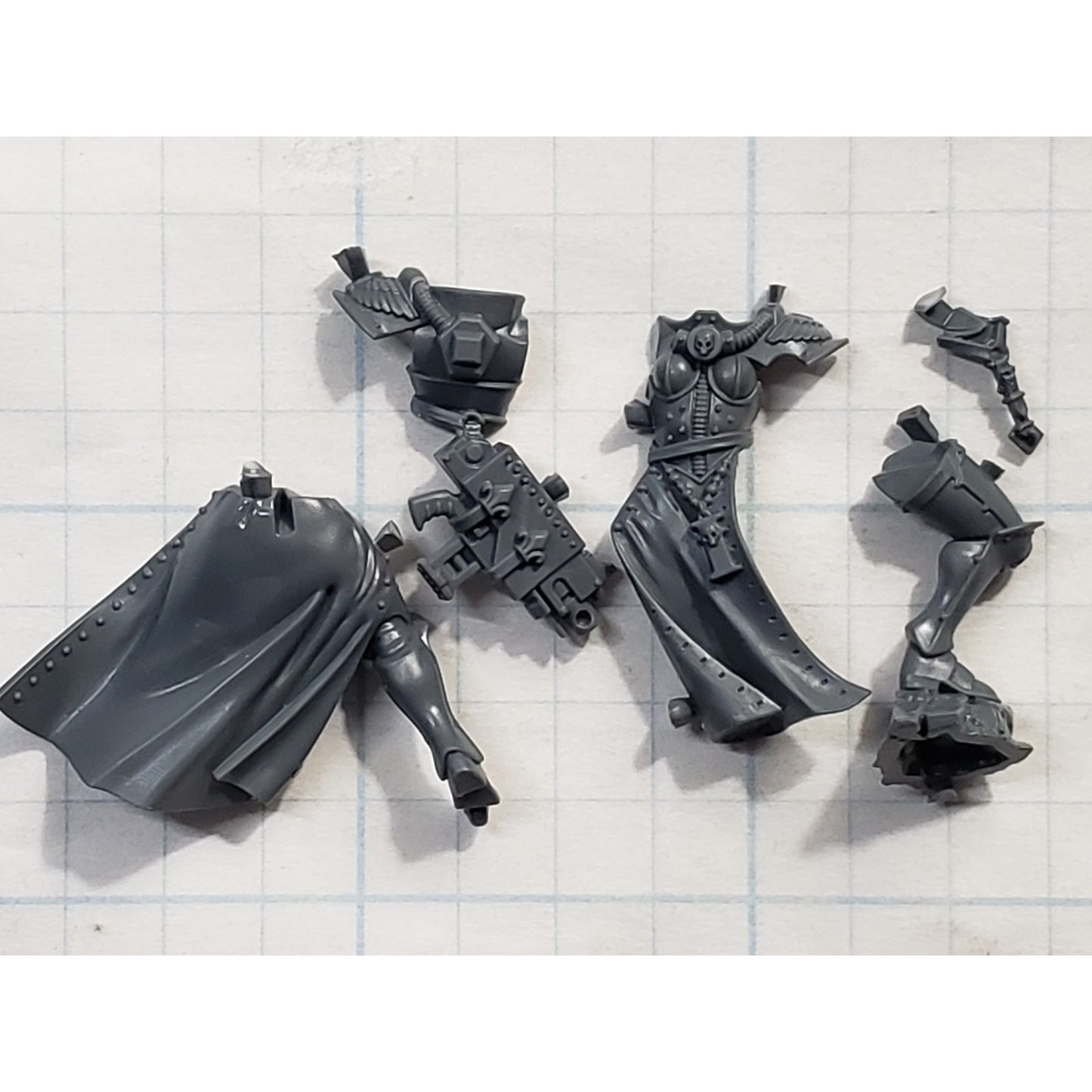 40K Adeptus Sororitas Bits Battle Sister Squad Robed Torso Legs Icon Bearer #17