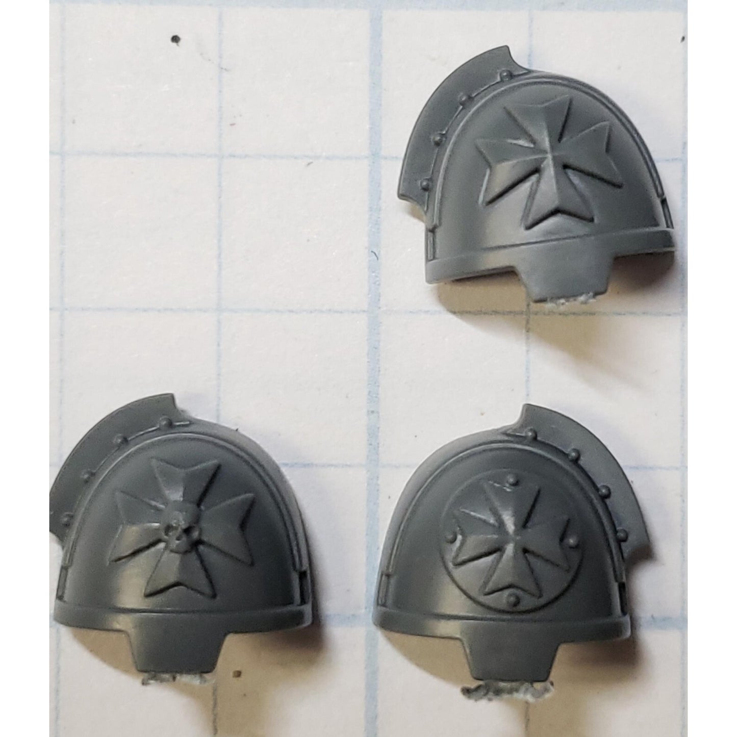 40k Black Templar Bits Primaris Upgrade Crux Gravis Shoulder Pads x6