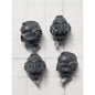 40k Space Wolves Bits Grey Hunters Engraved Helmet Heads x4 Set H4