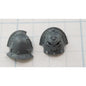 40K Chaos Space Marine Bits Legionary Shoulder Pads w Skull #60