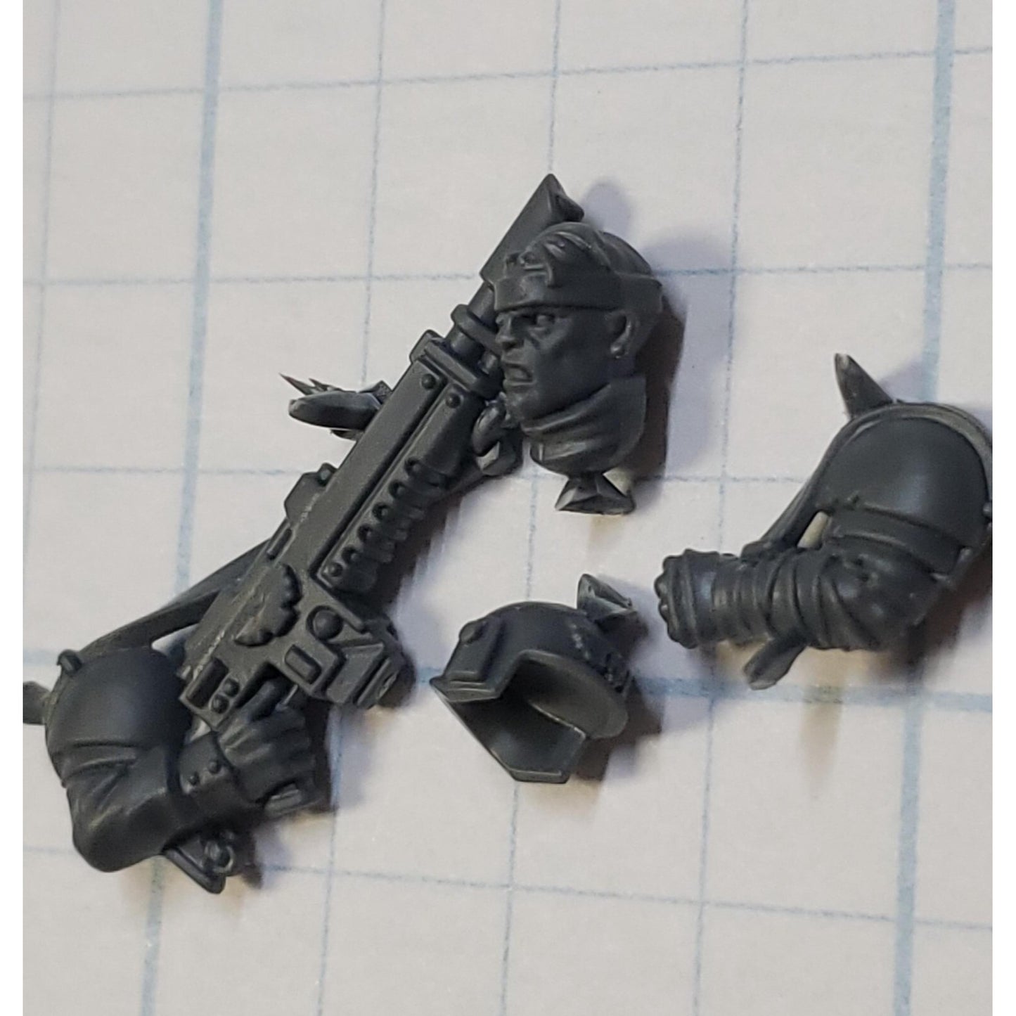 40k Astra Militarum Bits Cadian Upgrade Wounded Bandaged Trooper Set