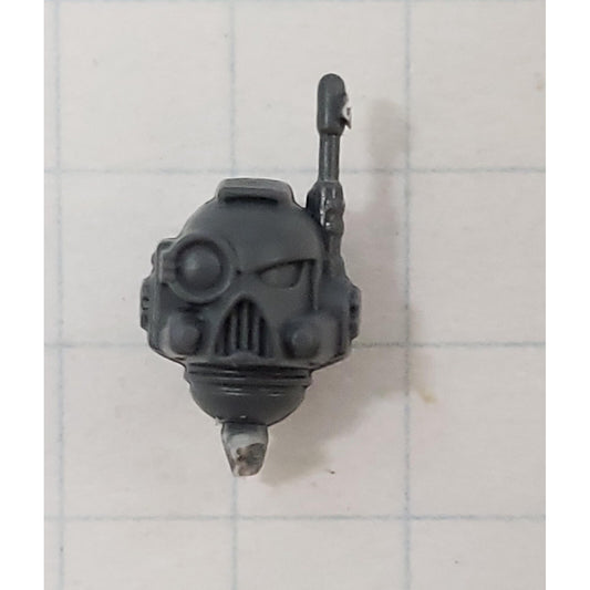 40k Space Marine Bits Devastator Targeter Helmet Head w Comms #18