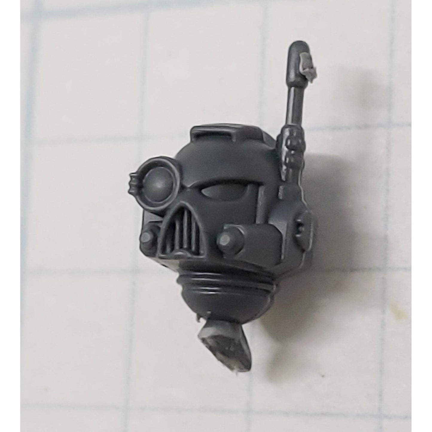 40k Space Marine Bits Devastator Targeter Helmet Head w Comms #18