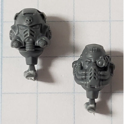 40k Space Marine Bits Aggressor Gravis Armor Sergeant Bare & Helmet Head Set