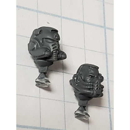 40k Space Marine Bits Aggressor Gravis Armor Sergeant Bare & Helmet Head Set