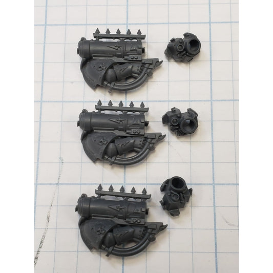 Chaos Space Marine Bits Legionary Missile Launcher #38 x3 Set 40K