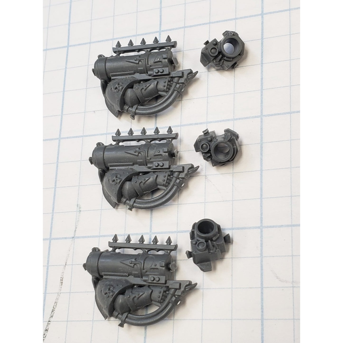 Chaos Space Marine Bits Legionary Missile Launcher #38 x3 Set 40K