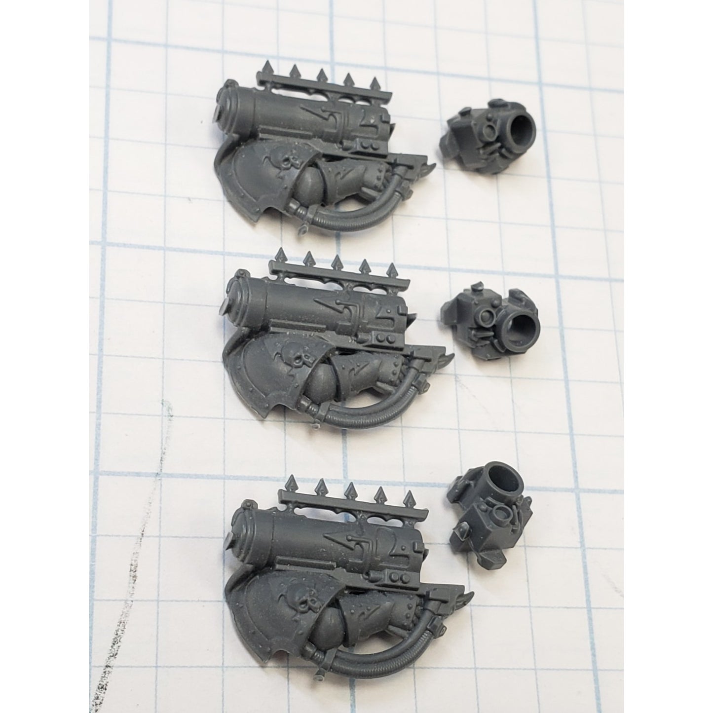 Chaos Space Marine Bits Legionary Missile Launcher #38 x3 Set 40K